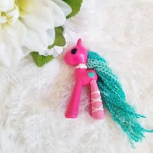 Lalaloopsy Pets Yarn Hair Pinkpetal Pony Teal Hair